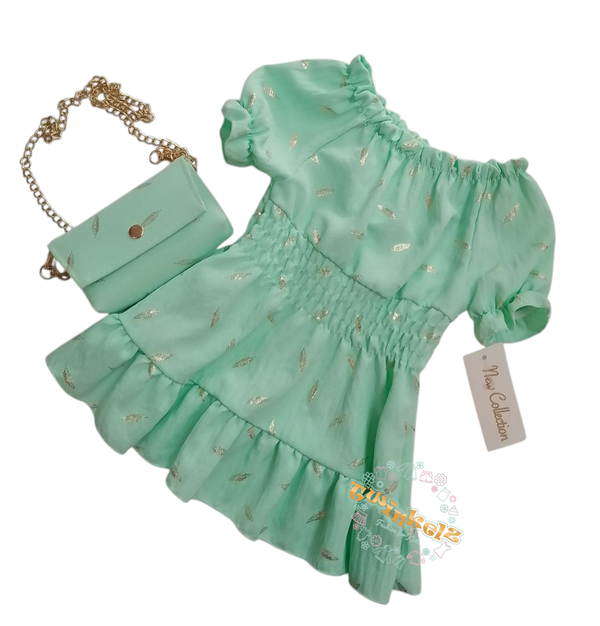 Zomerjurkje - mint/ gold