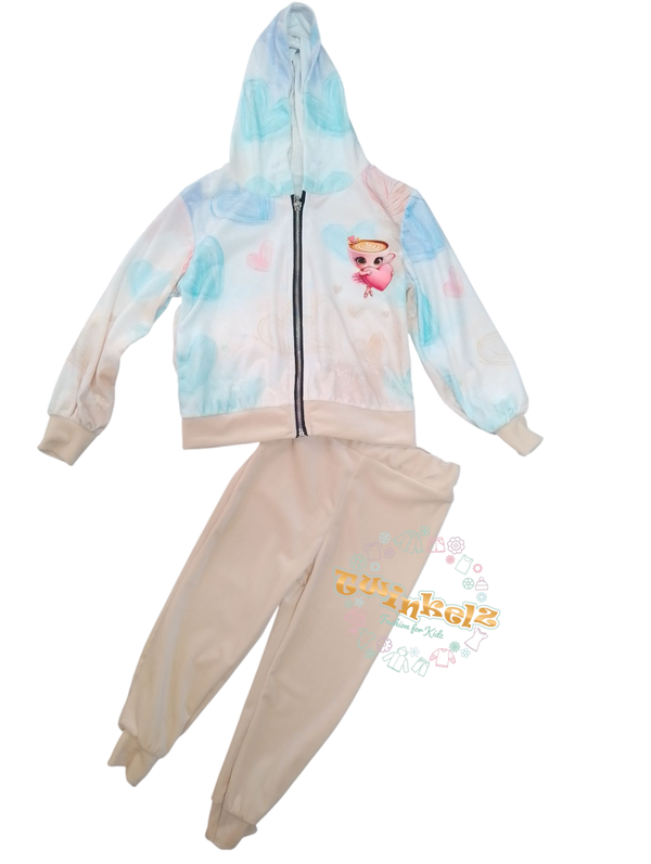 Ballerina Cappuccina Beige velvet set