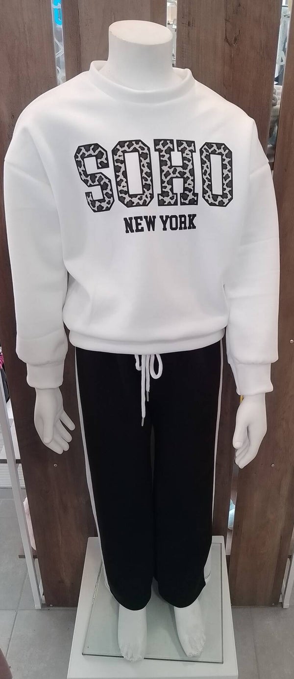 Soho Comfy set - zwart / wit