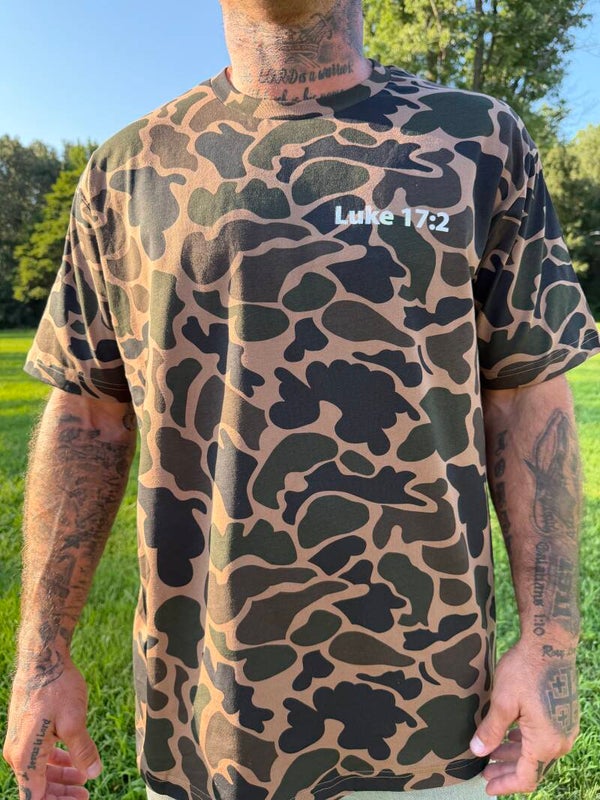 Luke 17:2 Camo Shirt