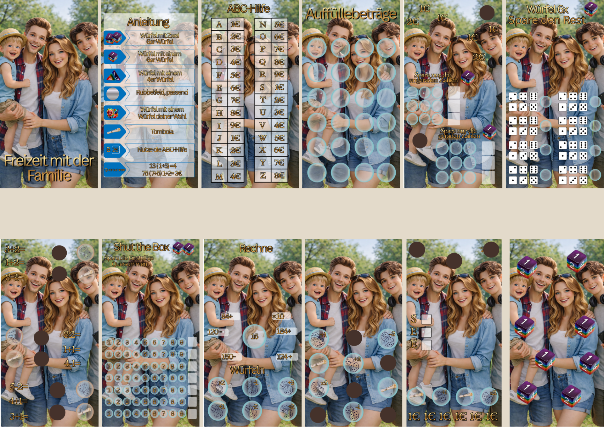 Familie ( es sind 33 Challenge ) (einmal Familie einmal Freizeit )