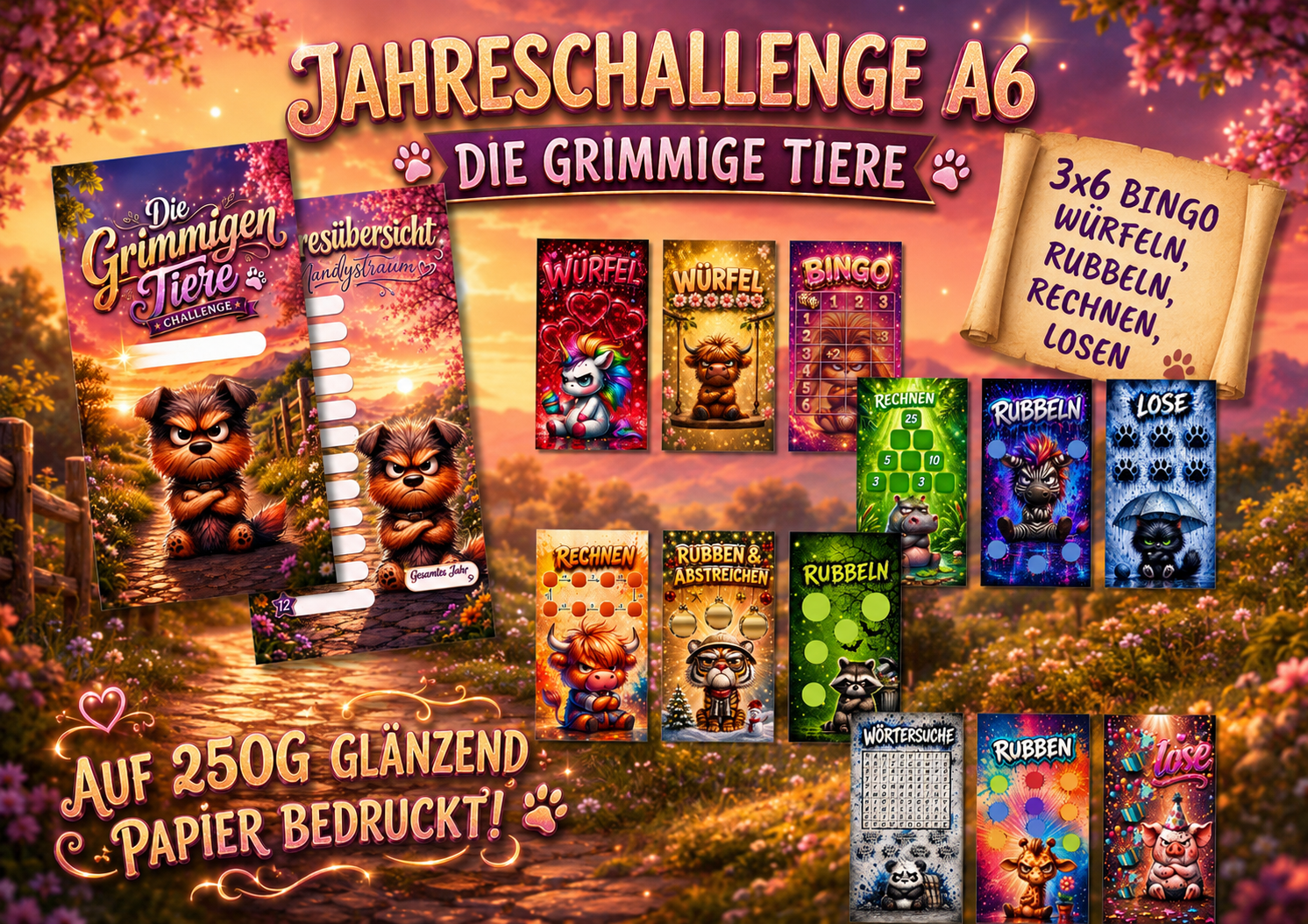 Die Grimmige tiere