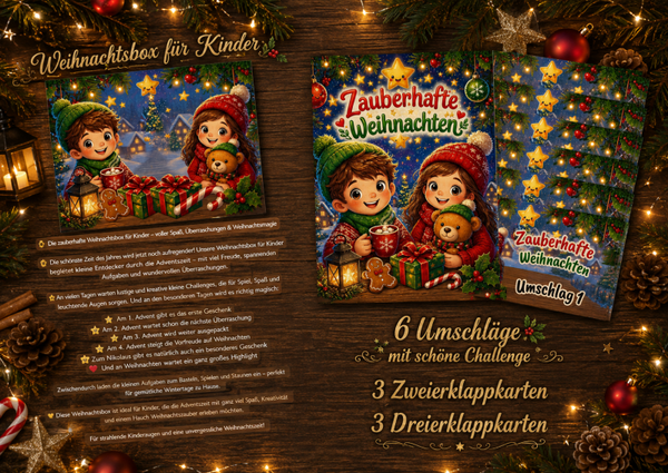 Weihnachtsbox + Adventsbuch Kinder