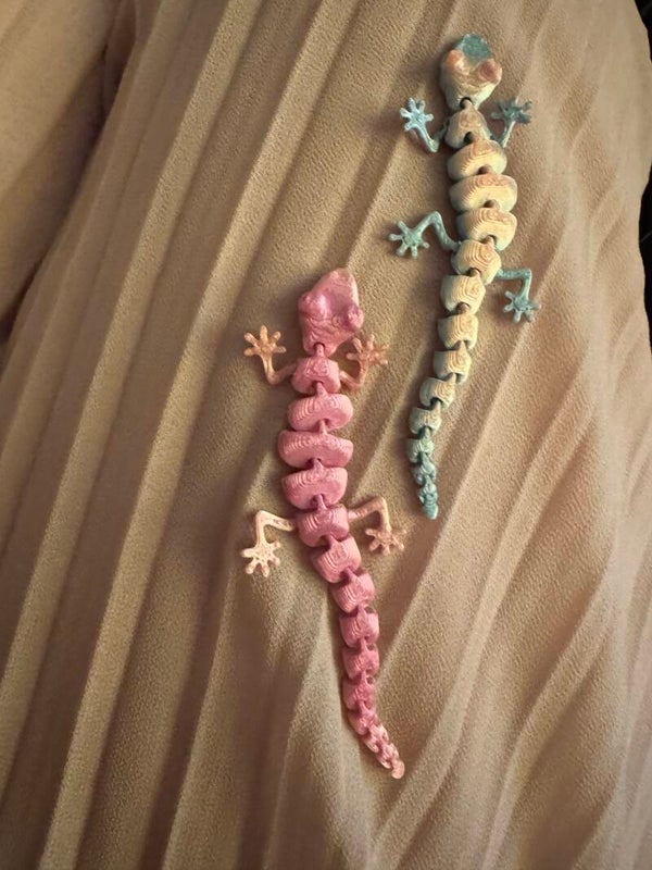 Lebendige 3D-Druck Eidechsenfiguren