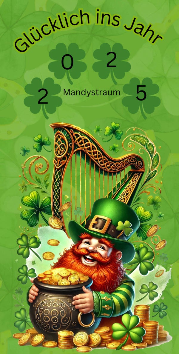 Glückliche ins Jahr