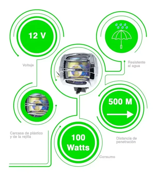 Par Faros Halogeno Neblineros Universales Jeep 4x4 Rzr 55w F