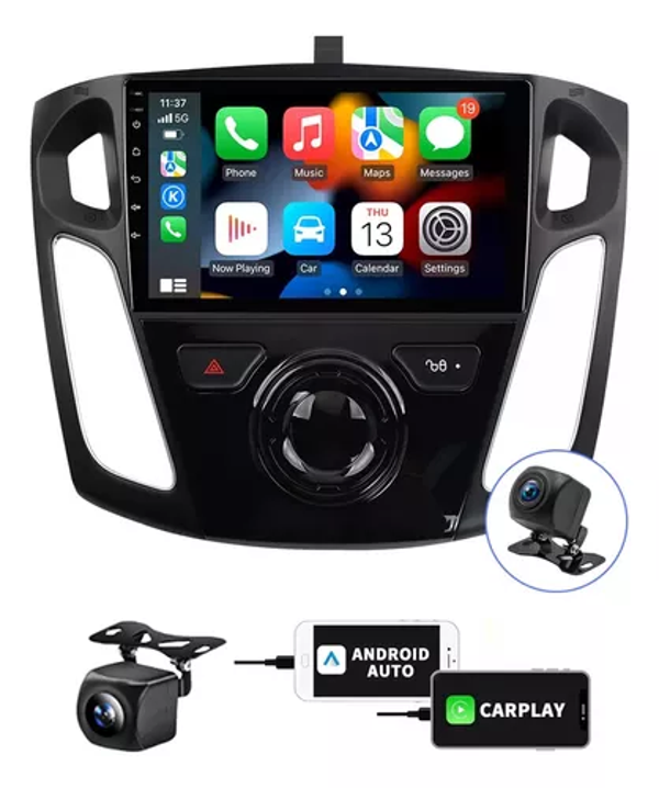 Téreo Fnbrli 2+32g Para Ford Focu 2012-2018 Carplay Wifi