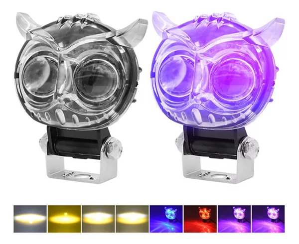 Luz Auxiliar De Lupa Para Motocicleta Con Estrobo, 2 Piezas