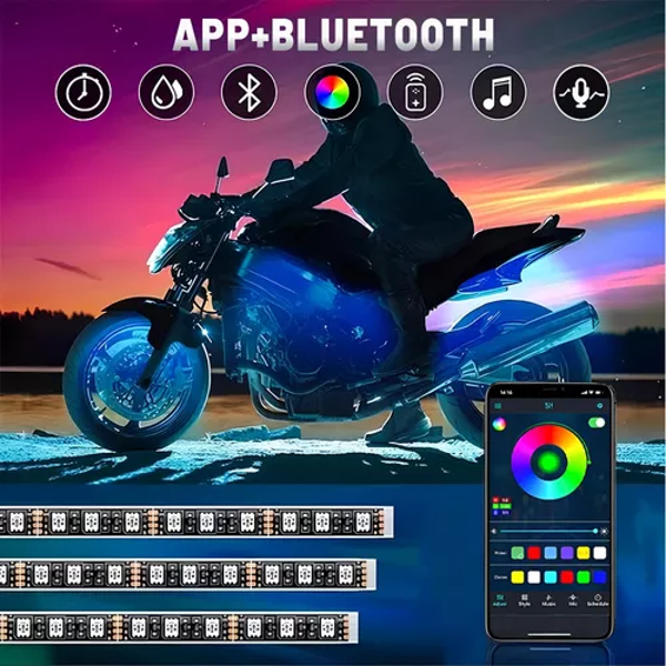 Juego De 12 Tiras Luces Rgb Led Para Motocicleta C/bluetooth MÁS VENDIDO 13º en Barras de Leds Agregar a favoritos 4.5
