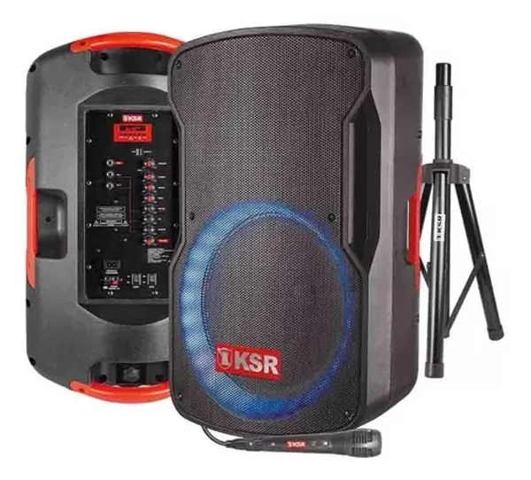 Bafle Bocina Recargable 15 Pulgadas Kaiser Tripie Microfono