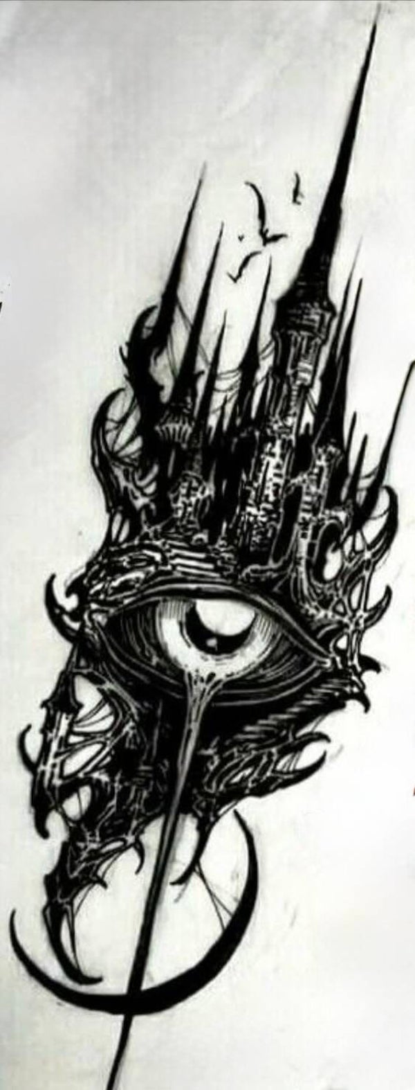 Dragon Eye Castle Adult T-Shirt.