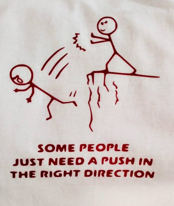 Some People Just Need A Push Adult Content T-Shirt