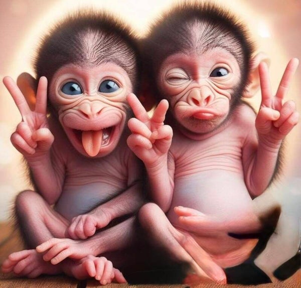 Peace Man Monkeys, Cute Shirts, Adult T-Shirts for men and women