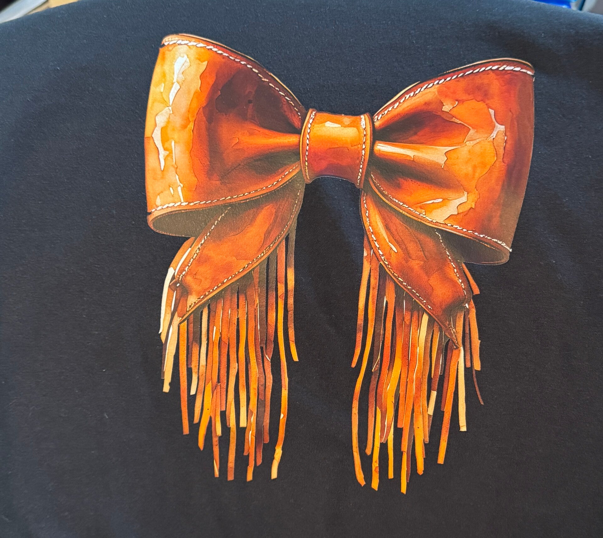 Adult T-Shirt, Texas Leather Bow dtf. Women's T-Shirt