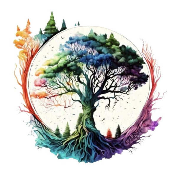 Life Tree Globe Adult T-Shirt