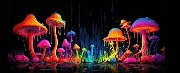 Mushroom Row Adult T-Shirt