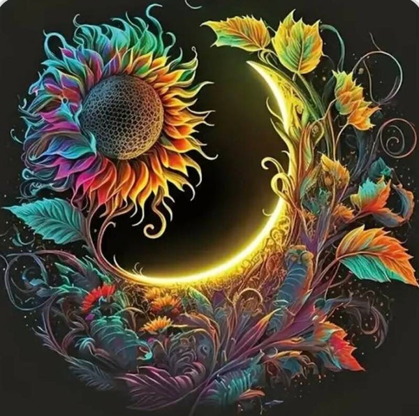 Sunflower Moon Adult T-Shirt