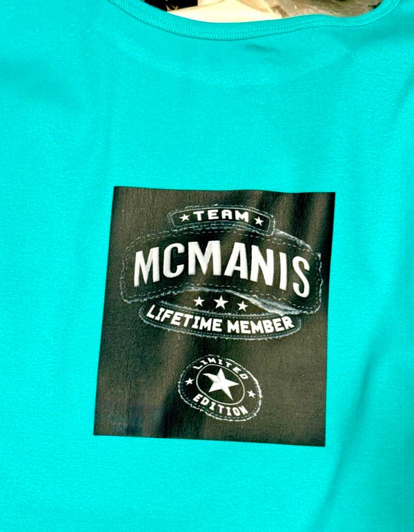 Team McManis T-Shirt Adult Shirt