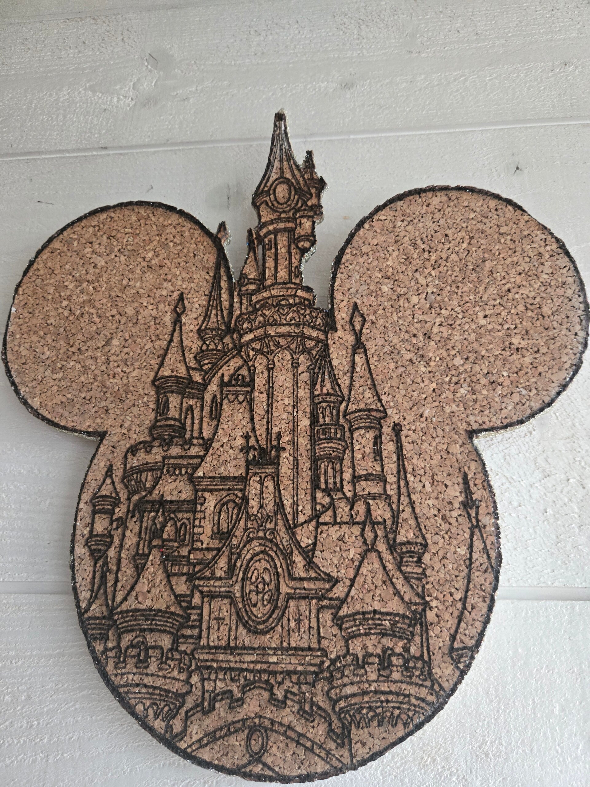 Tableau décoratif en liège Château