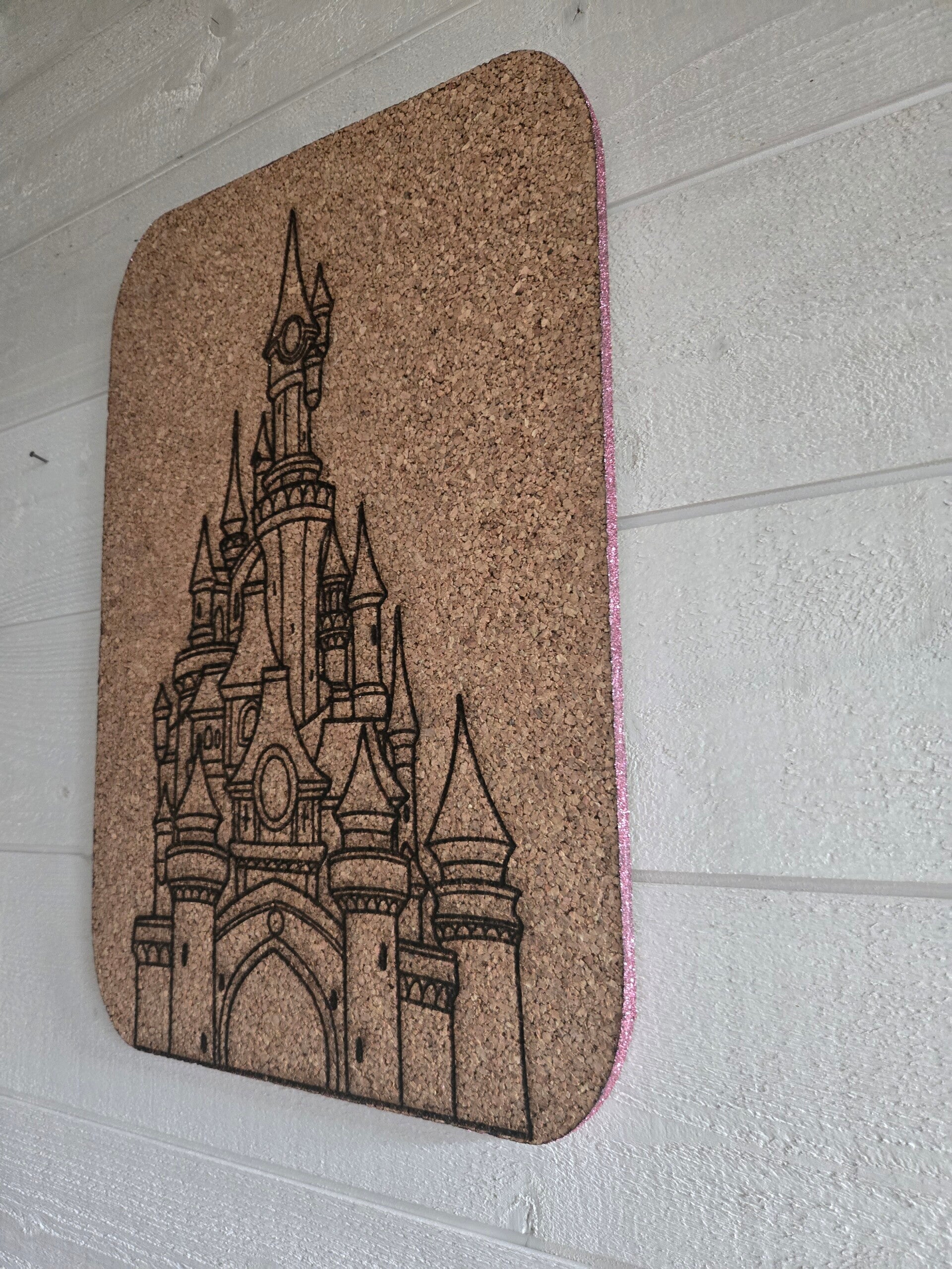 Tableau décoratif en liège château