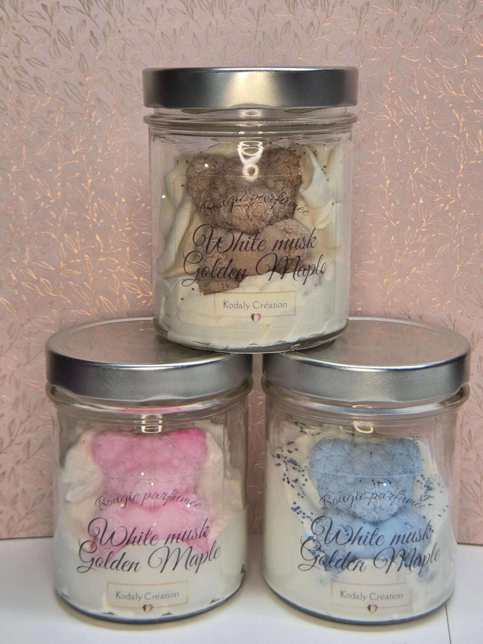 Bougie chantilly Ourson