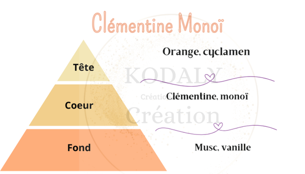Bougie gourmande Clémentine Monoï