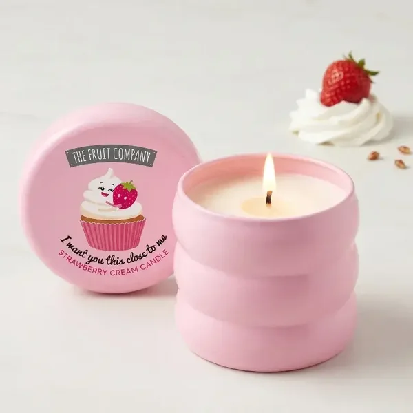 Bougies vegetal fraise chantilly