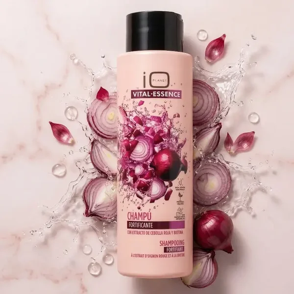 Shampoing Vital Essence Fortifiant – Oignon Rouge & Biotine