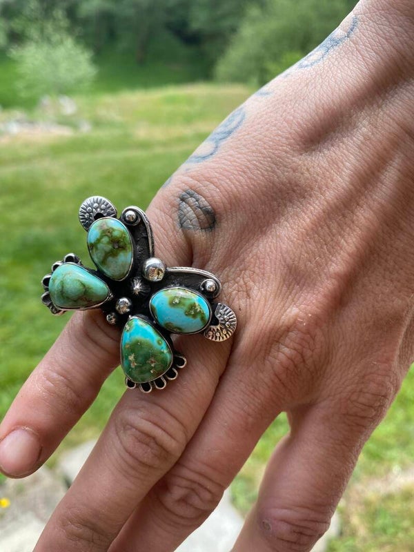 Sonoran Gold Turquoise adjustable ring