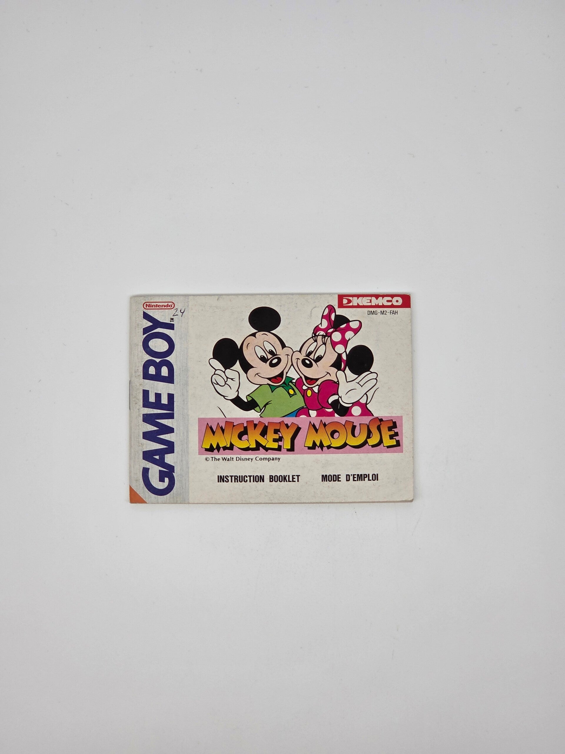 Gameboy Manual Mickey Mouse