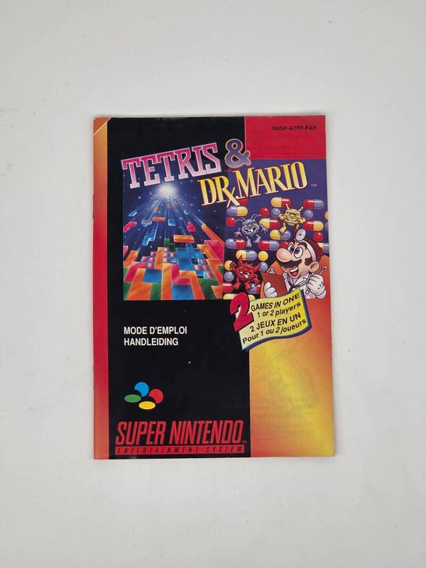 Snes Manual Tetris & Dr Mario