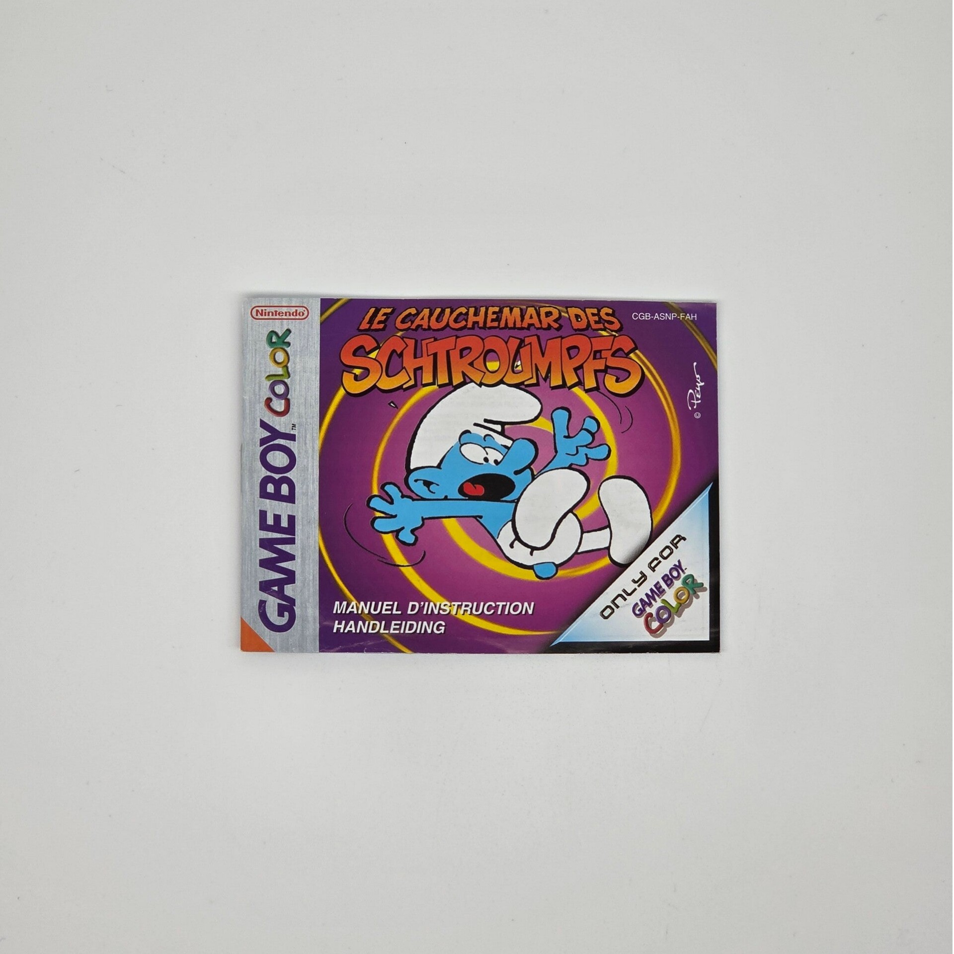 Gameboy Color Manual Schtroumpfs