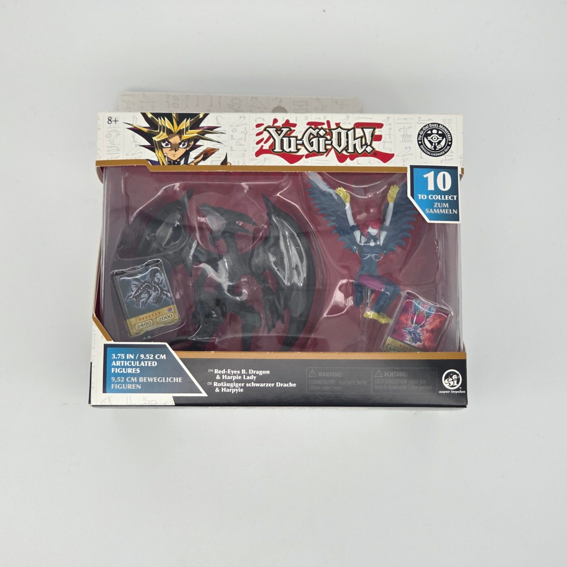 Yu‑Gi‑Oh! Double Pack Figure Red‑Eyes Black Dragon & Harpie Lady