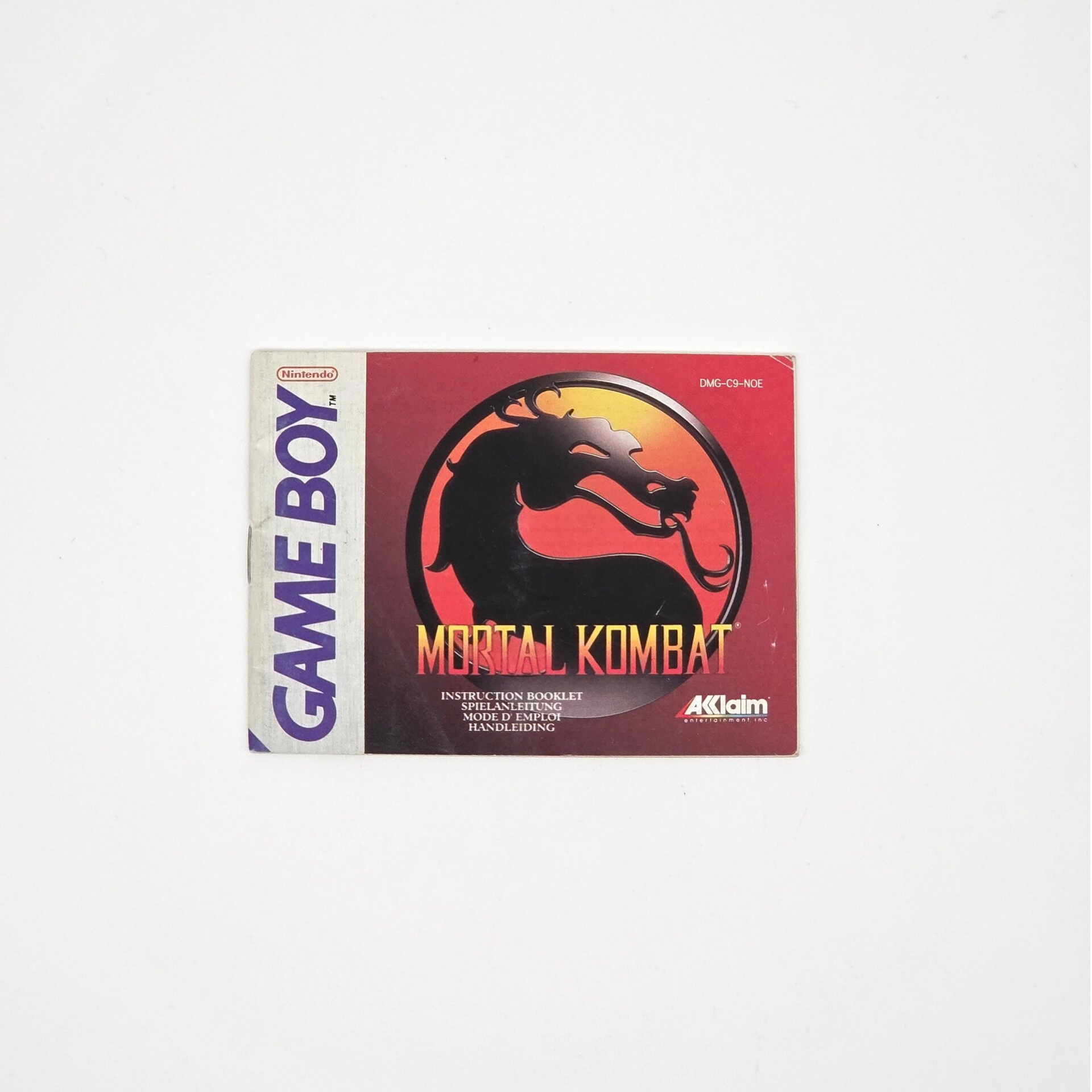 Gameboy Manual Mortal Kombat