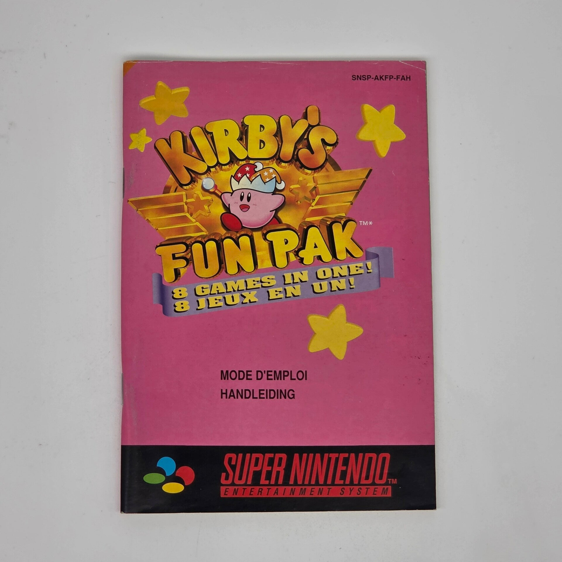 Snes Manual Kirby's Fun Pak