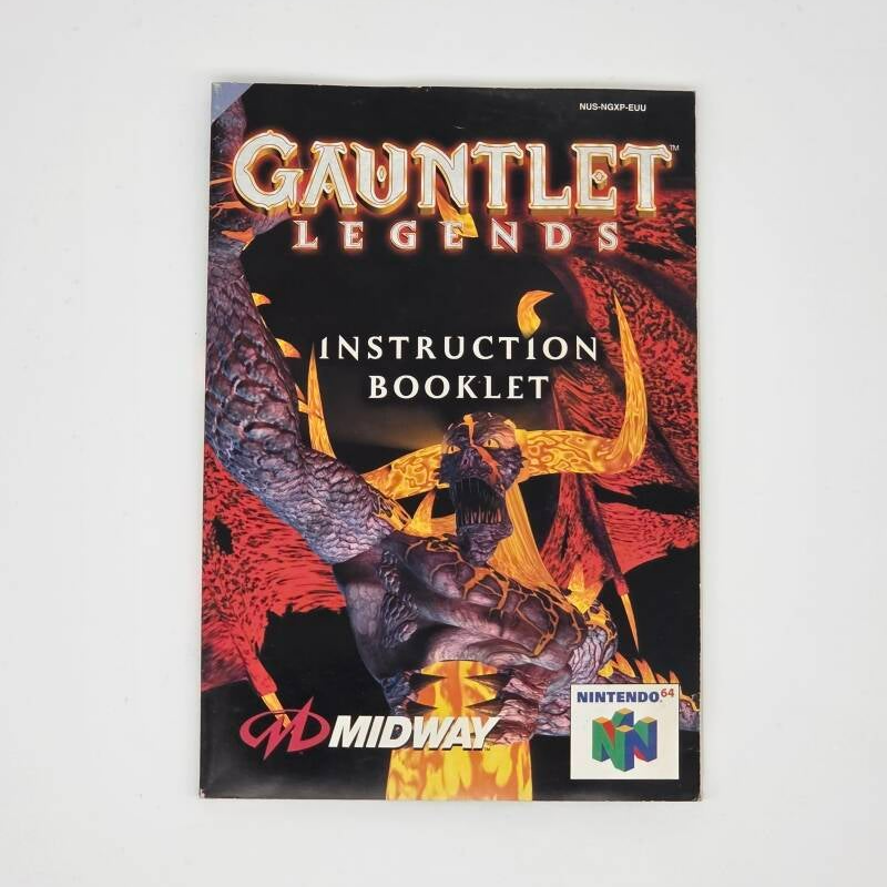 N64 Manual Gaunlet Legends
