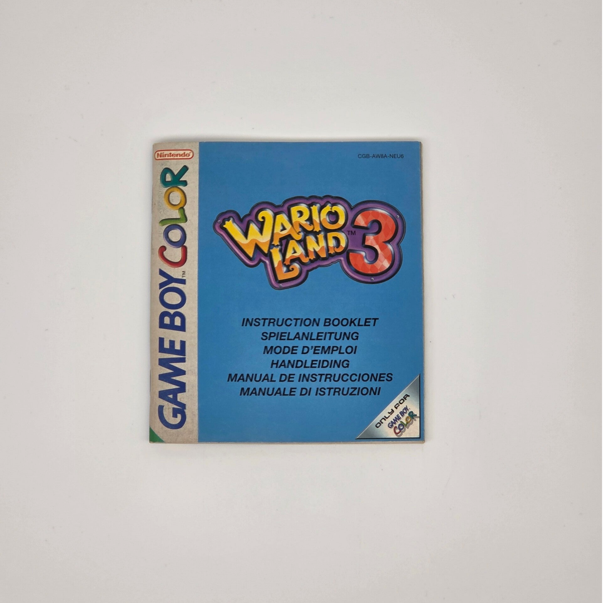 Gameboy Color Manual Wario Land 3