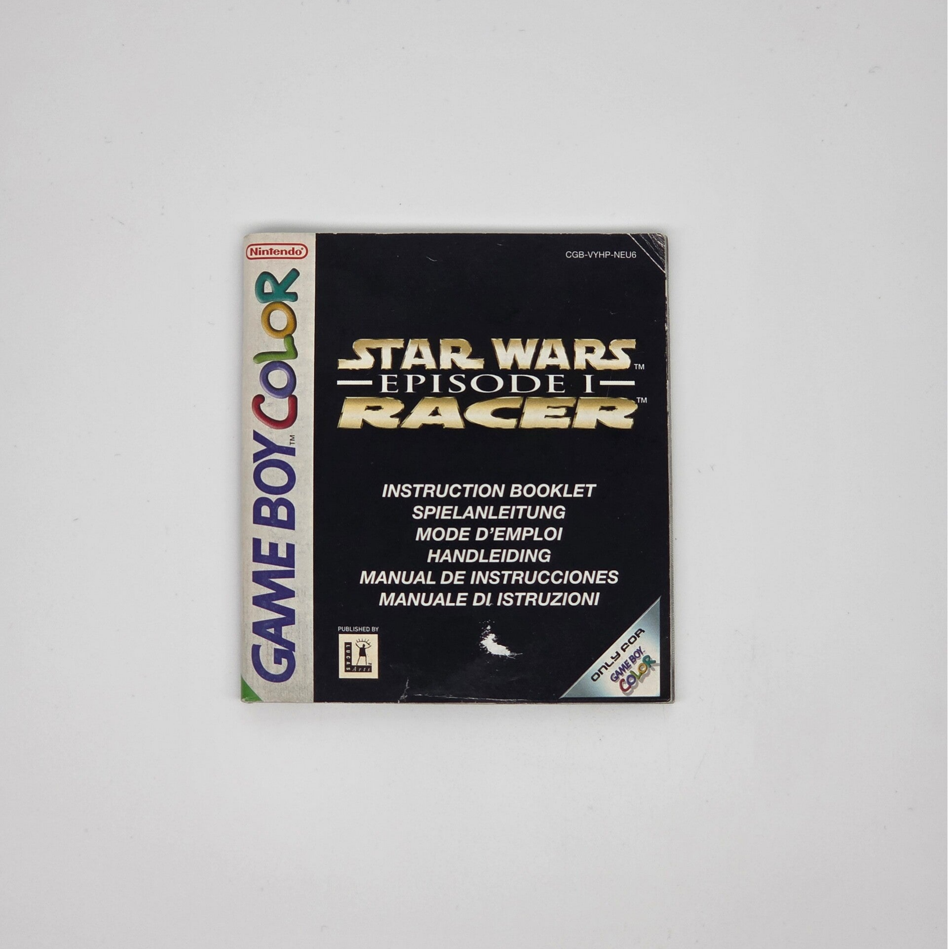 Gameboy Color Manual Star Wars - Episode 1 - Racer