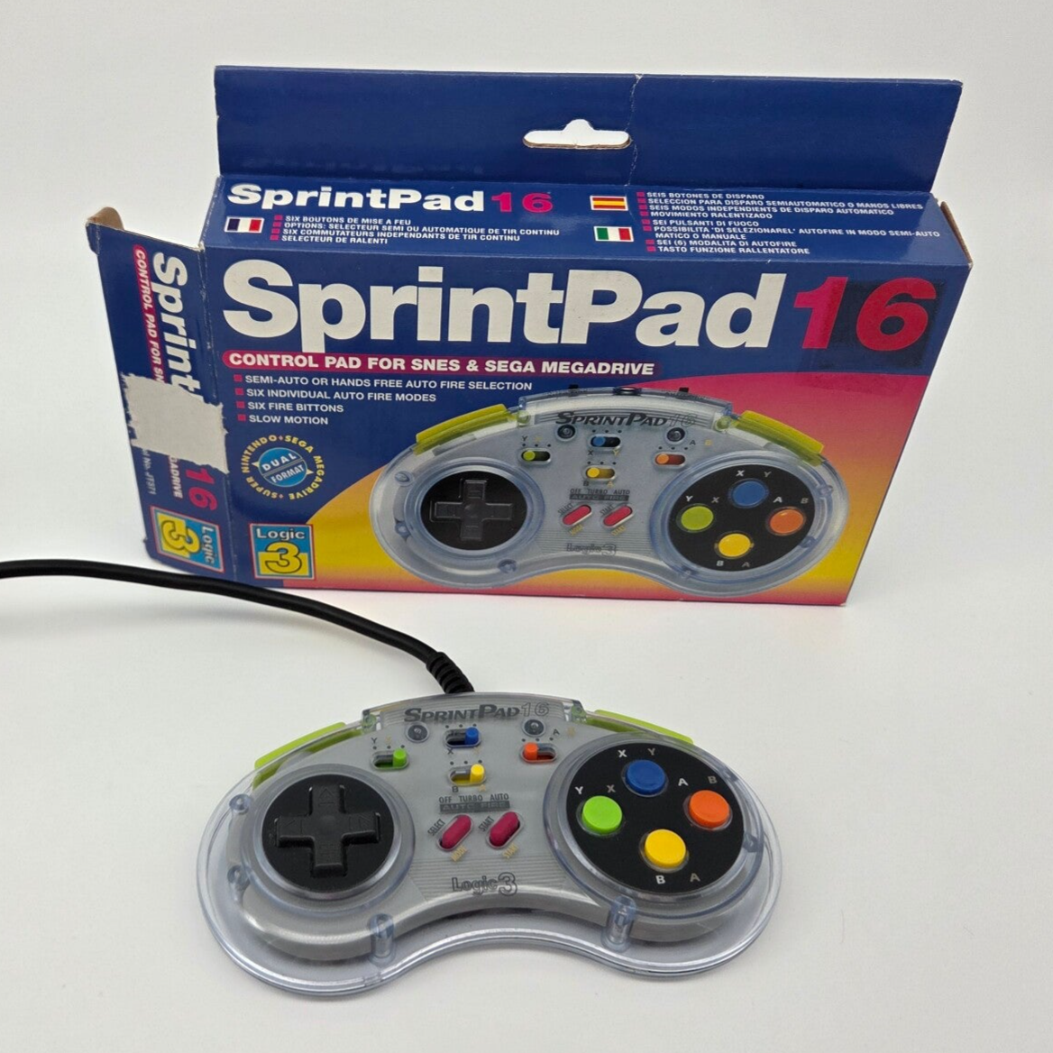 SprintPad 16 voor SNES en Sega Mega Drive