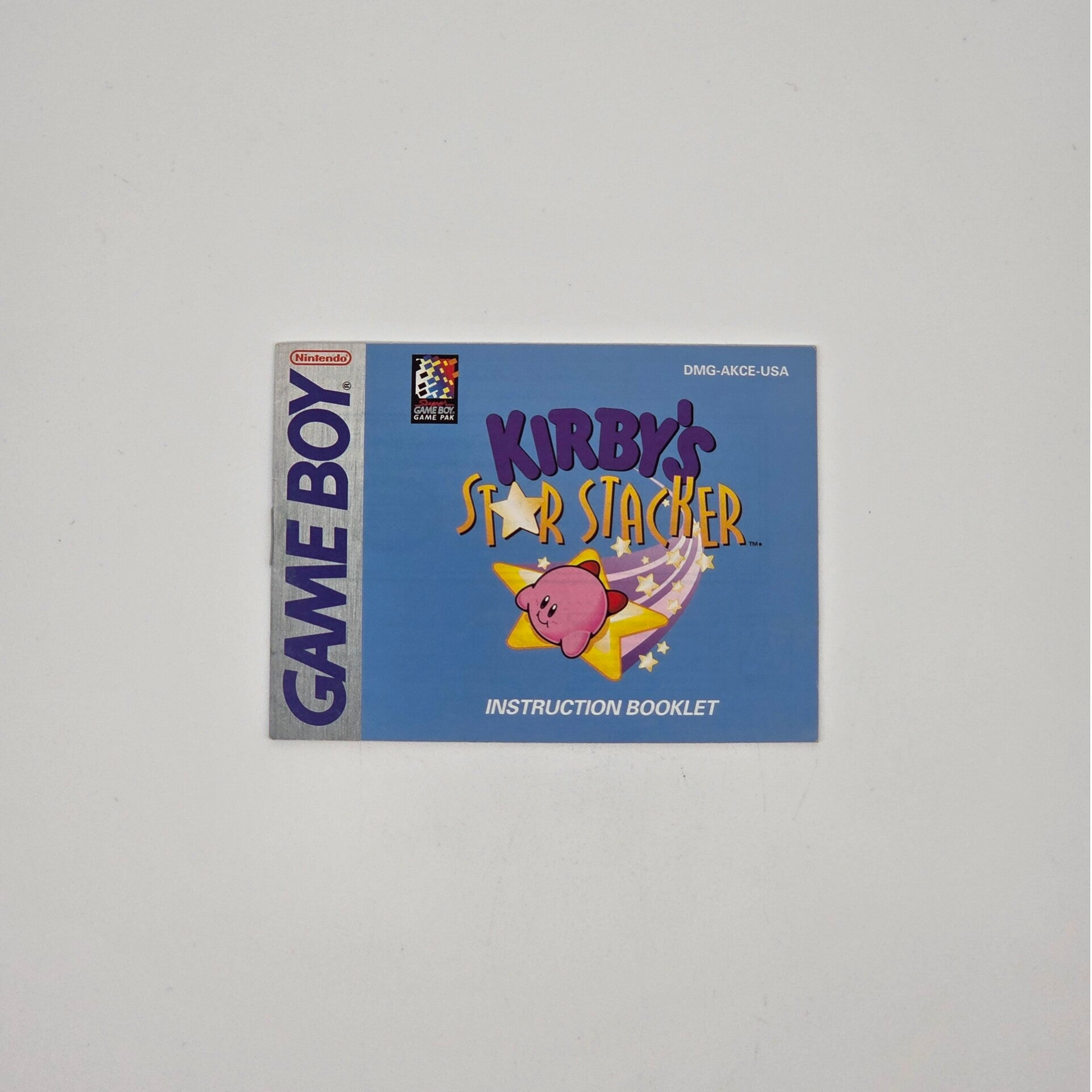 Gameboy Manual Kirby's Star Stacker