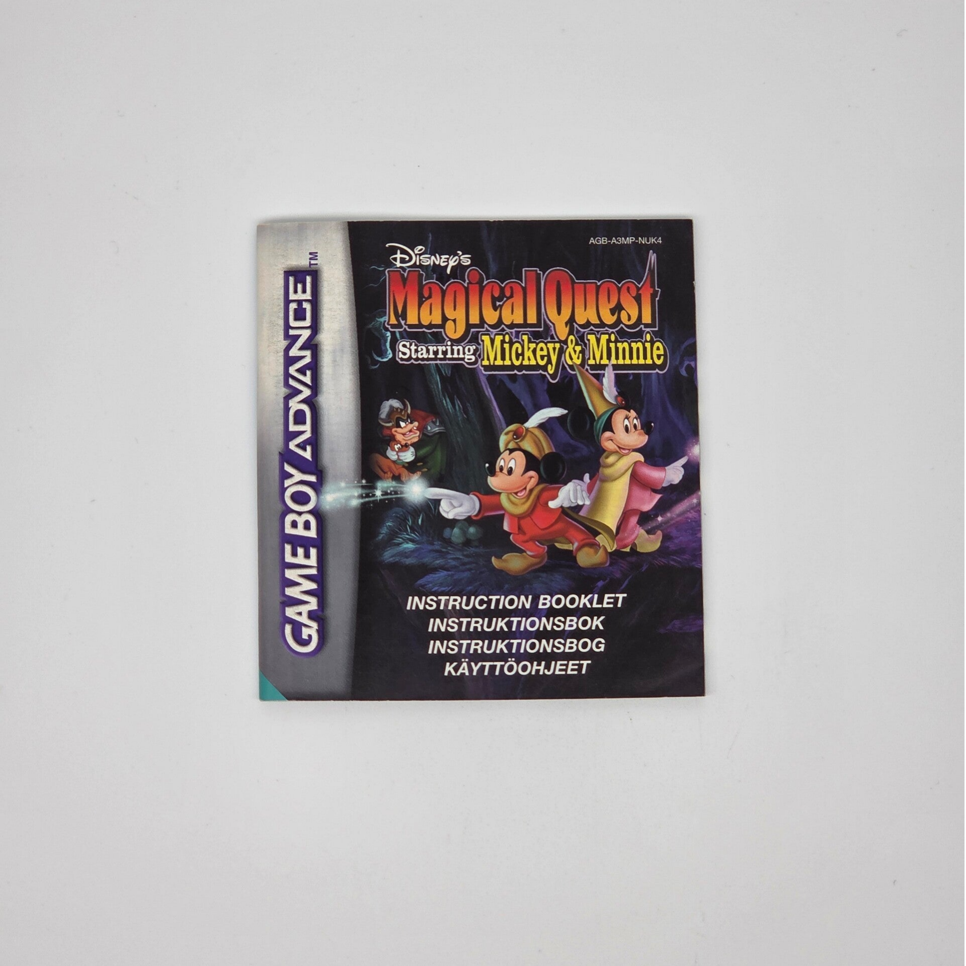 Gameboy Advance Manual Disney Magical Quest