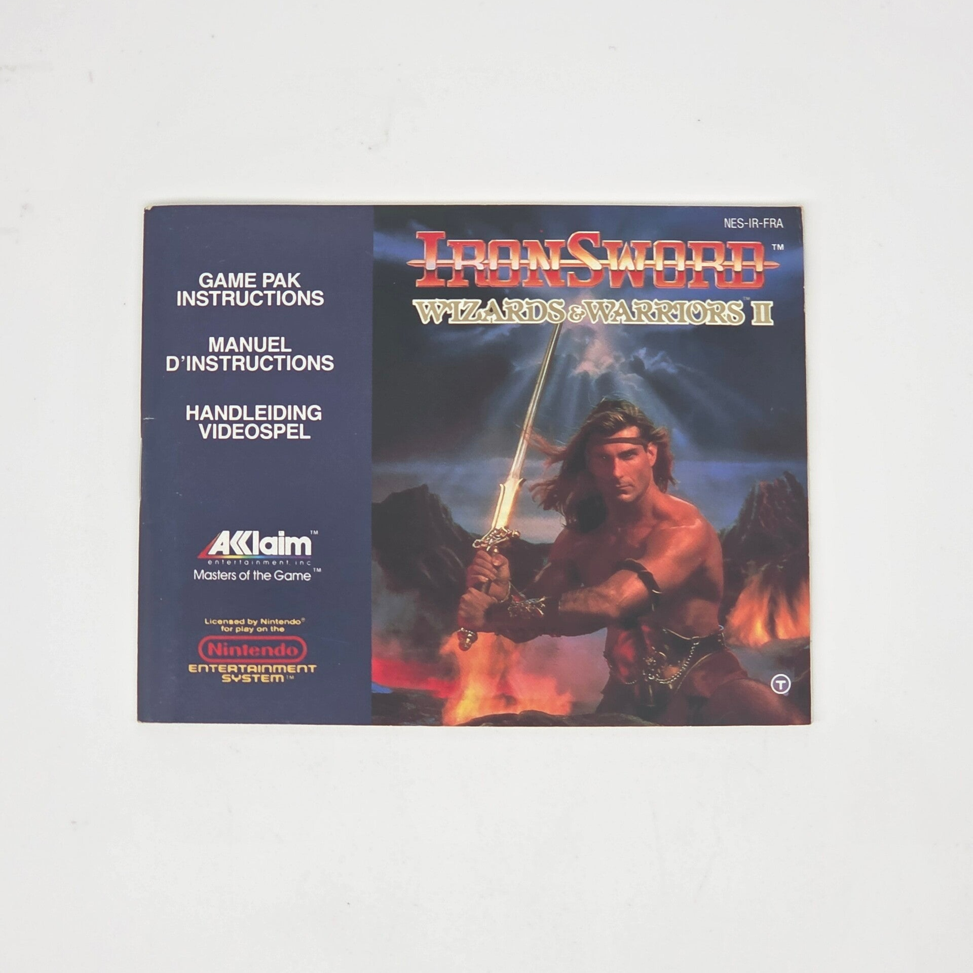 Nes Manual IronSword Wizards & Warriors 2