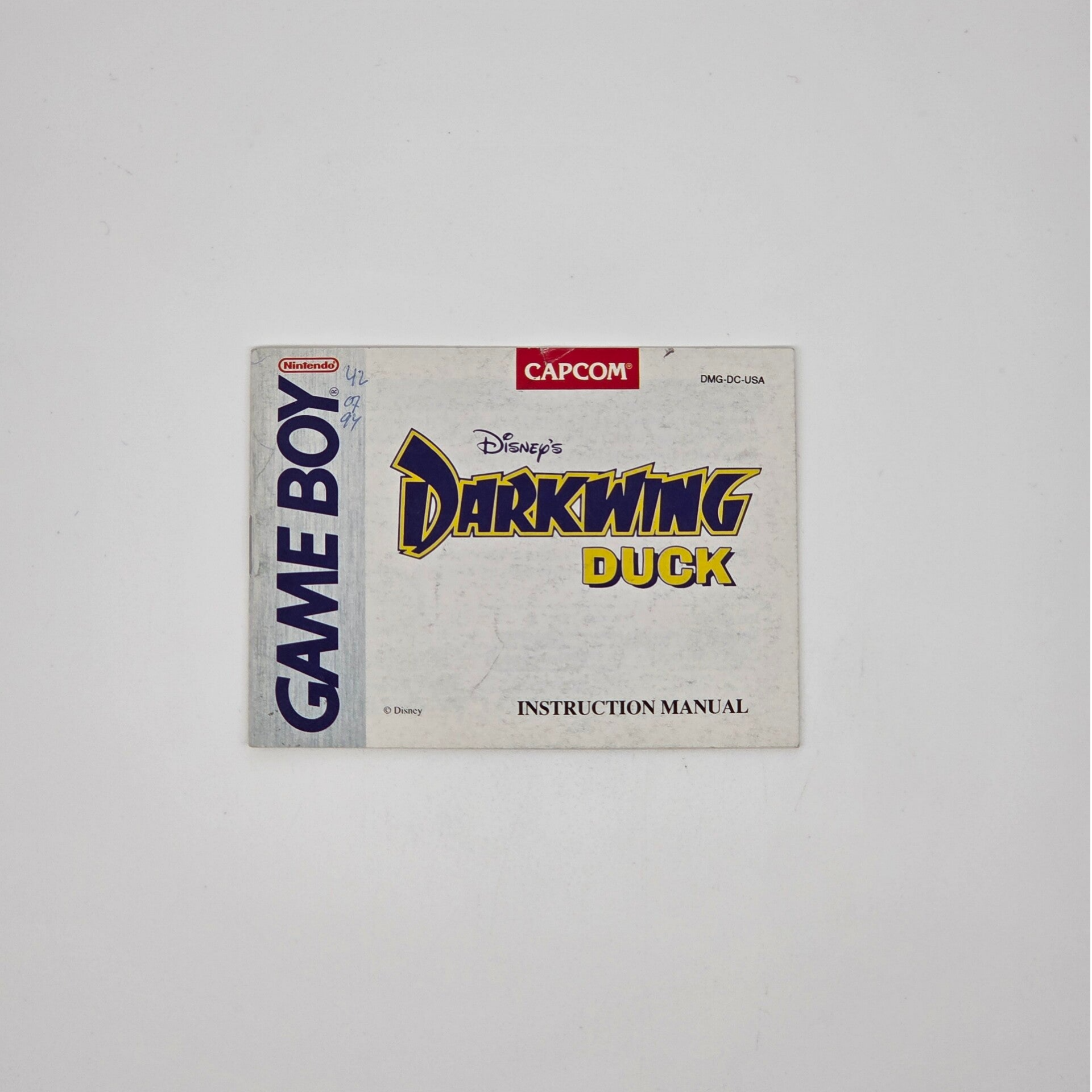 Gameboy Manual Disney Darkwing Duck