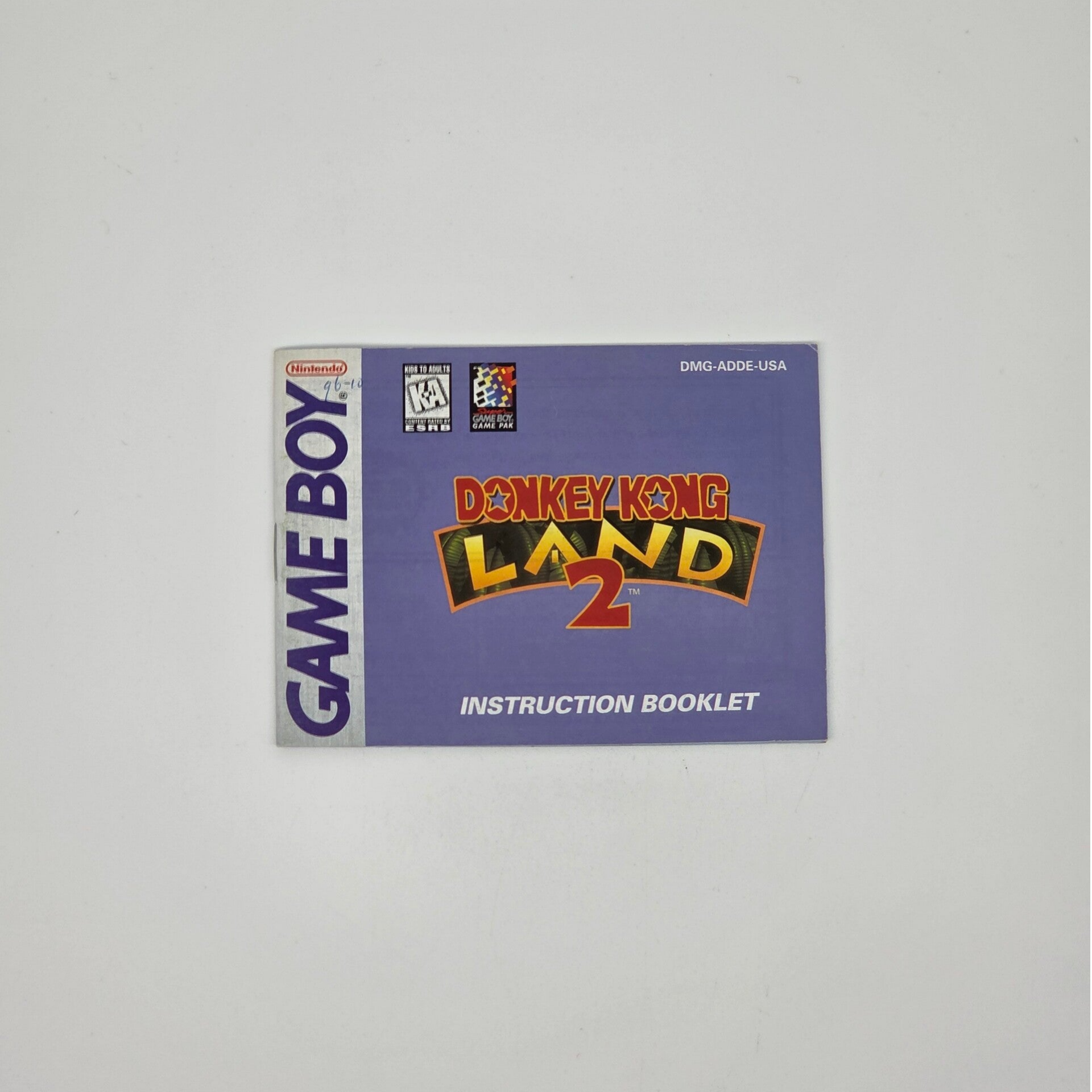 Gameboy Manual Donkey Kong Land 2