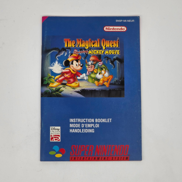 Snes Manual Mickey Mouse The Magical Quest