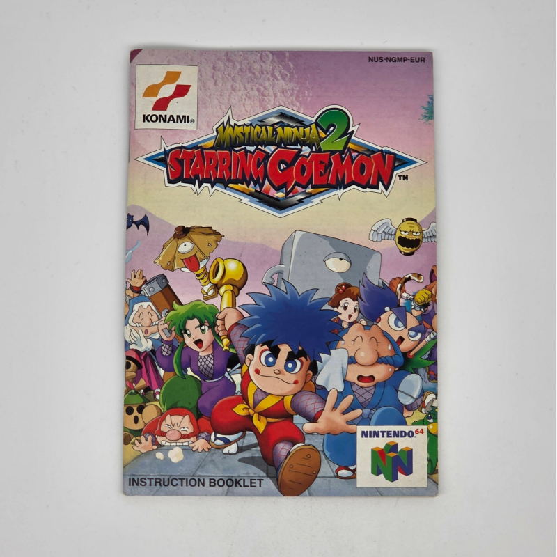 N64 Manual Mystical Ninja 2 Starring Goemon
