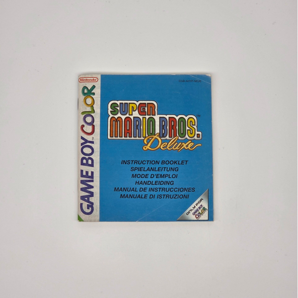 Gameboy Color Manual Super Mario Bros Deluxe