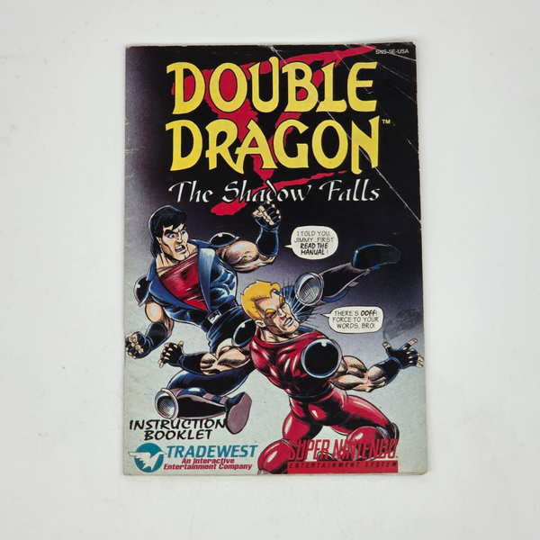 Snes Manual Double Dragon 5 The Shadow Falls