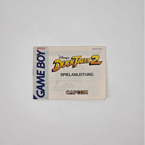 Gameboy Manual Disney Ducktales 2