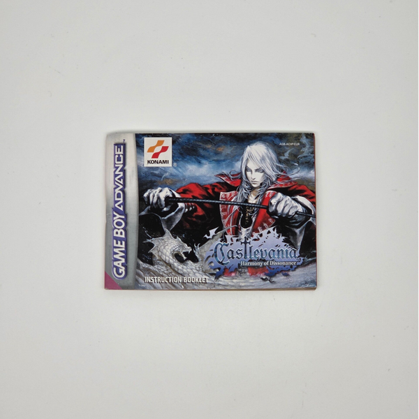 Gameboy Advance Manual Castlevania: Harmony of Dissonance